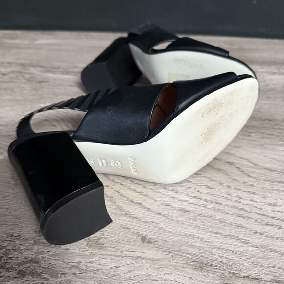 Pollini Studio Vero Cuoio Elegant Black Women Heels Made in Italy - Picture 5 of 7